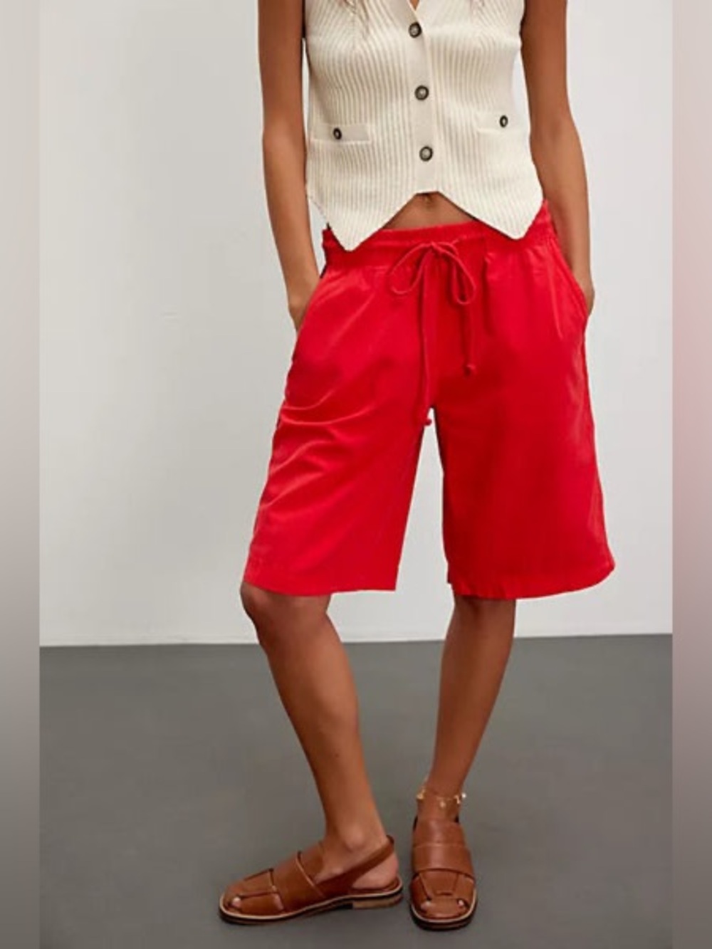 NWOT Free People Saylor Poplin Pull On Shorts